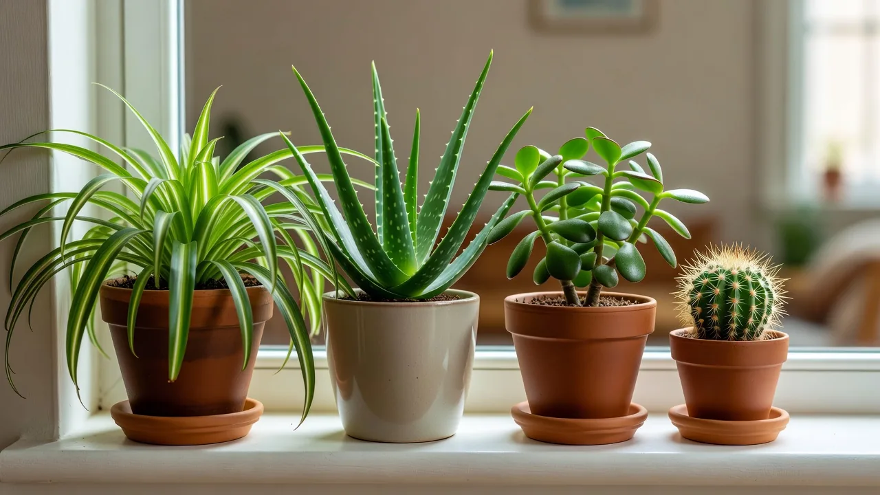 窓辺の初心者向け植物